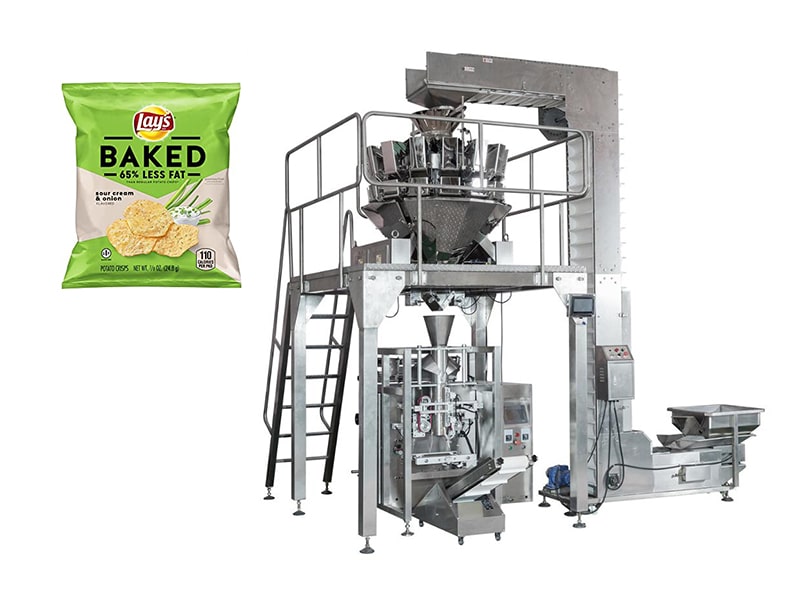 Automatic Potato/Banana Chips Weighing Packing Machine With Nitrogen Gas Filling