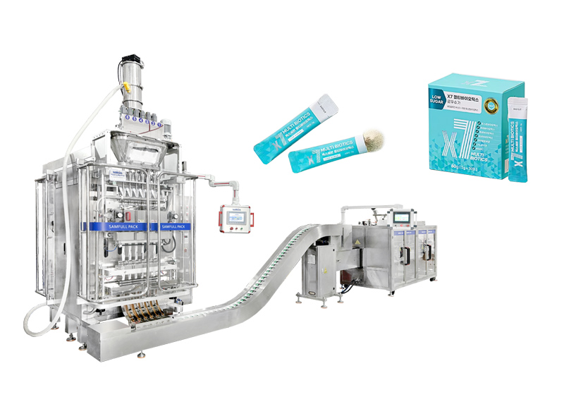 Powder Stick Making Counting and Paper Box Repacking Line