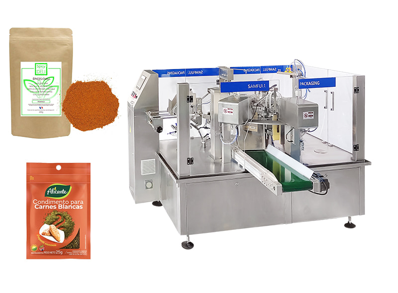 Premade Pouch (Doypack) Fill & Seal Machine For Seasoning