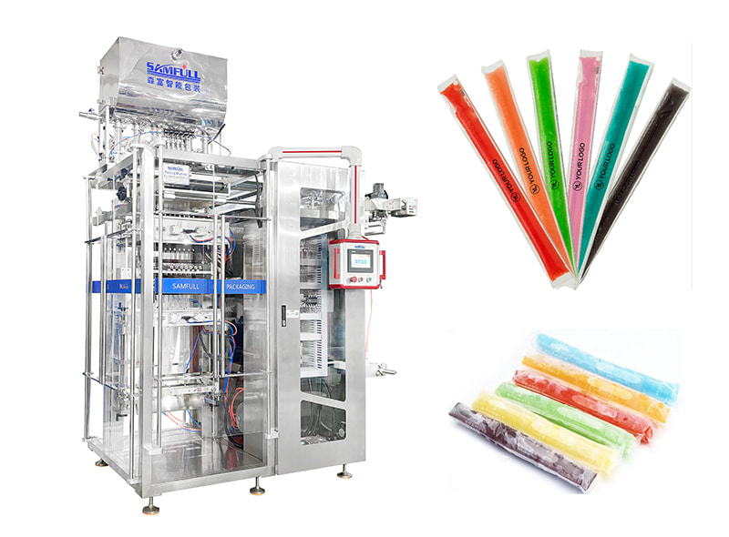 Multi-lane Ice Pop Stick Four Sides Sealing Packaging Machine