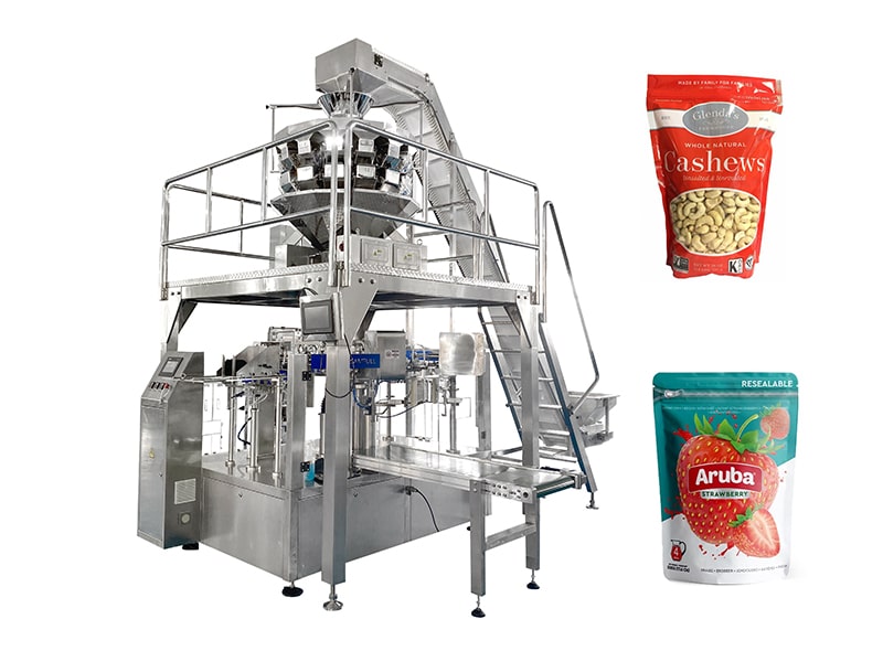 Snacks Premade Pouch Doypack Filling Sealing Machine