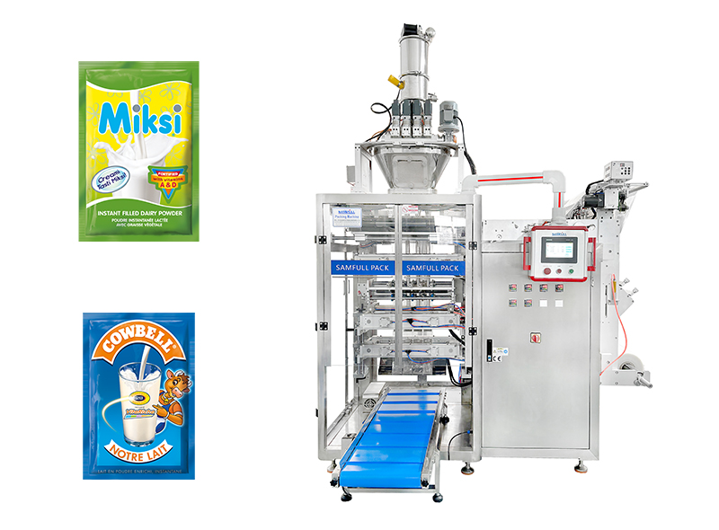 1-50g Powder Sides Sealed Sachet Multi-lane Milk Packaging Machine