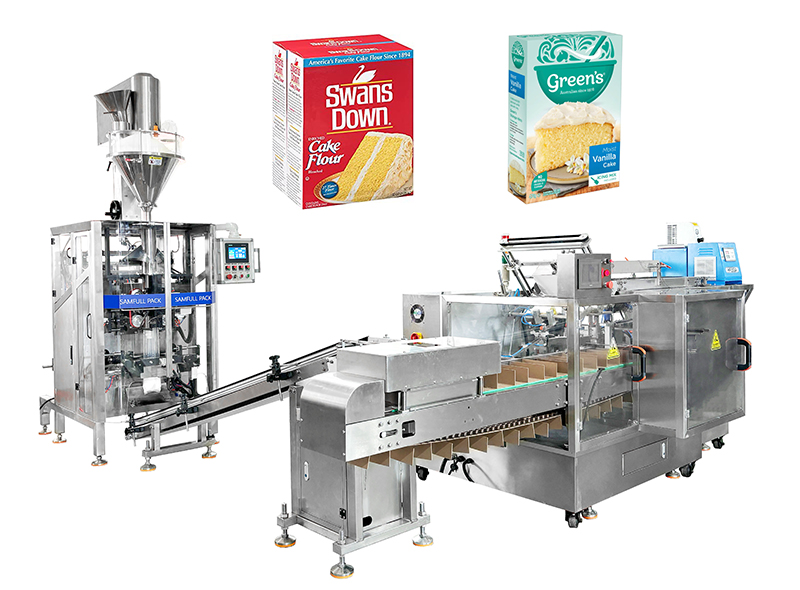 Flour Bag in Box Cartoning Packing Line