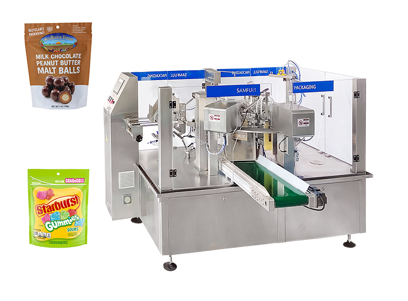 Candy Premade Pouch Filling Sealing Machine