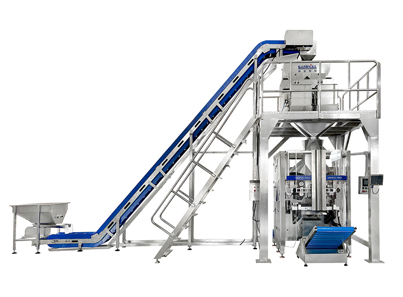 VFFS Vertical Form Fill Seal Packing Machine For Ice Cube & Tube